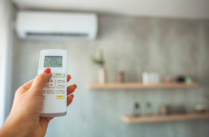 Room with air conditioning